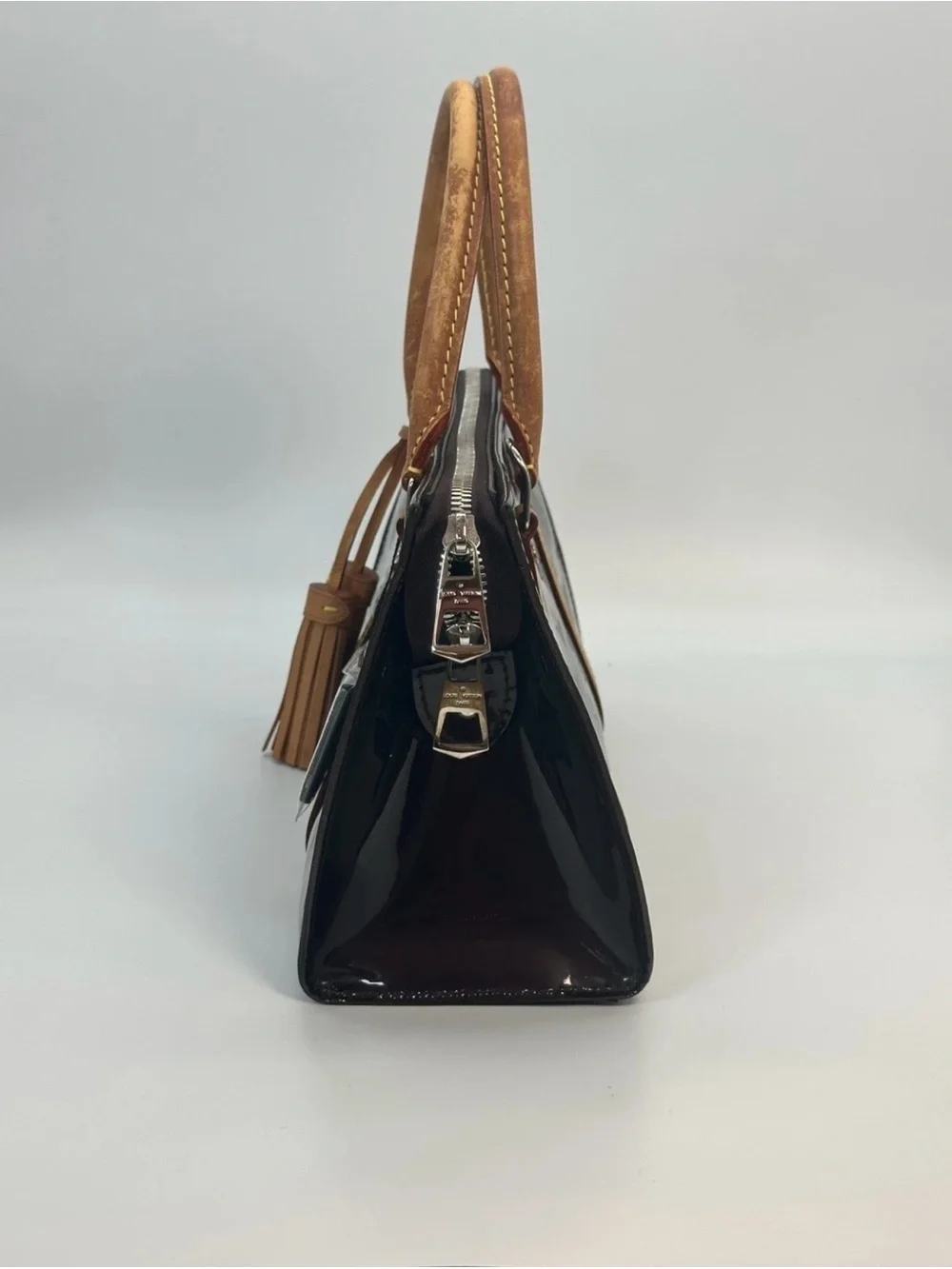 Louis Vuitton Vernis Neo Triangle Amarante Patent Leather Bag